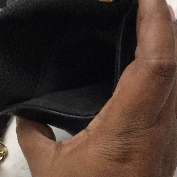 Nanette Lepore Black Pebble Faux Leather phone wallet crossbody bag - Picture 6 of 10